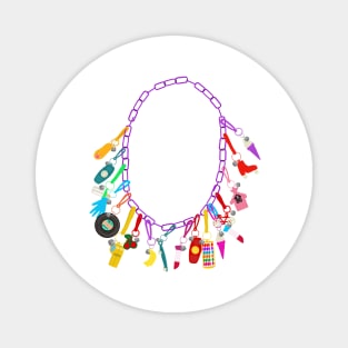 80's Charm Necklace Magnet